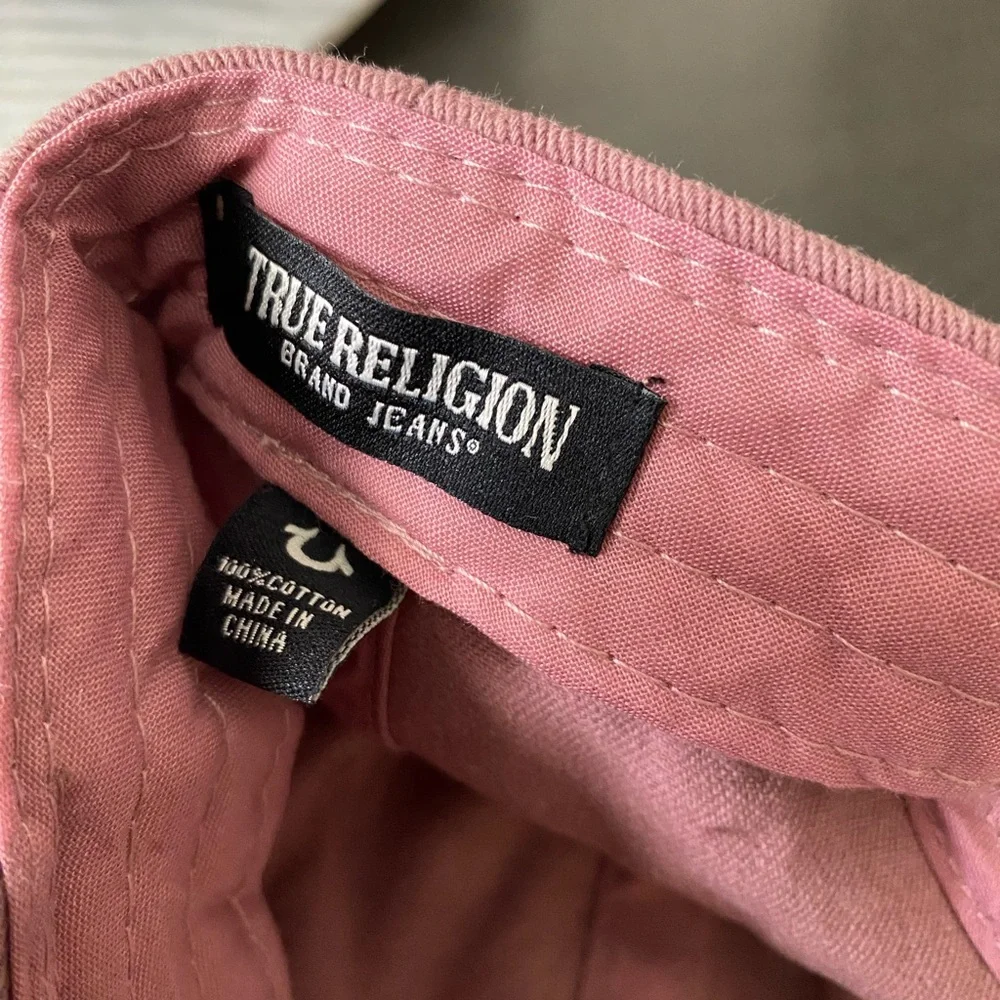 True Religion Pink Cap with Embroidery